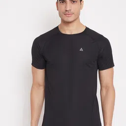ATHLISIS Men Black Solid Rapid Dry Running T-shirt-picture-23