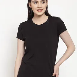 Friskers Women Black & brown Extended Sleeves T-shirt-image-67