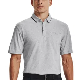 UNDER ARMOUR Luxe Heather Polo Collar T-Shirt-picture-16