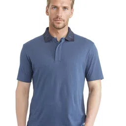 RARE RABBIT Men Solid Polo Collar Cotton T-shirt-picture-11