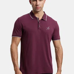 Jockey Men Purple Polo Collar T-shirt-picture-43