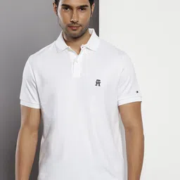 Tommy Hilfiger Polo Collar Short Sleeves Pure Cotton T-shirt-picture-22
