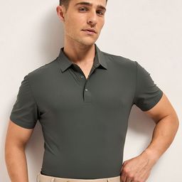 THE BEAR HOUSE Men Solid Polo Collar T-shirt-picture-16