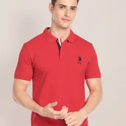 U.S. Polo Assn. Polo Collar Regular Sleeves Cotton Casual Slim Fit T-shirt-picture-14