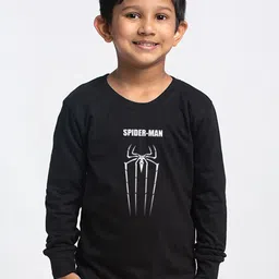 Friskers Boys Black Typography Printed Pockets Slim Fit T-shirt-picture-30
