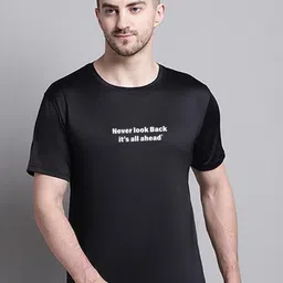 Friskers Typography Printed Slim Fit Casual T-shirt-image-70