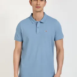 Tommy Hilfiger Men Solid Polo Collar Cotton T-shirt-picture-10