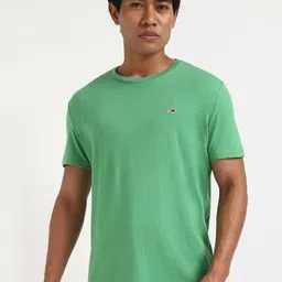 Tommy Hilfiger Men Solid Round Neck Cotton T-shirt-picture-52