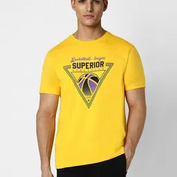 Van Heusen Flex Typography Printed Slim Fit Crew Neck T-shirt-picture-34