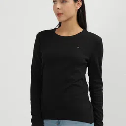 Tommy Hilfiger Fashion Women Round Neck Slim Fit T-shirt-picture-13