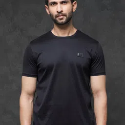 RARE RABBIT Men Badgen Cotton Slim Fit T-Shirt-picture-49