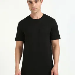 Calvin Klein Jeans Men Solid Round Neck Cotton Slim Fit T-shirt-picture-35