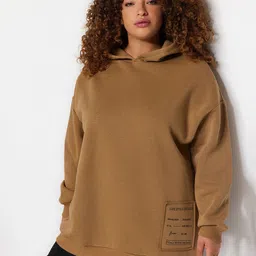 Trendyol Hooded Drop Shoulder Sleeves Longline Sweatshirt-picture-22