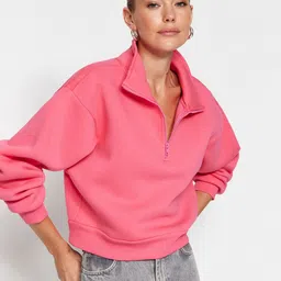 Trendyol Mock Collar Pullover Sweatshirt-picture-26