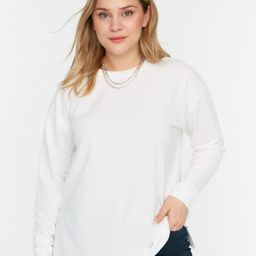 Trendyol Drop Shoulder Sleeves Longline Sweatshirt-picture-24