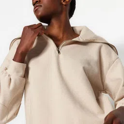 Trendyol Ribbed Pullover Sweatshirt-picture-28