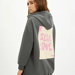 Trendyol Typography Printed Hooded Sweatshirt-picture-29