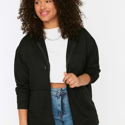 Trendyol Hooded Front Open Sweatshirt-picture-37