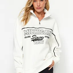Trendyol Typography Printed Sweatshirt-picture-15