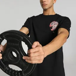 Puma Graphic Emblem Training Graphic Printed Crew Neck T-Shirt-picture-49