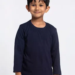 Friskers Boys Navy Blue Pure Cotton T-shirt-picture-35