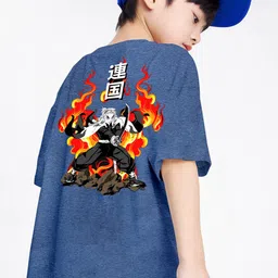 BAESD Boys Printed Extended Sleeves Oversized T-shirt-picture-11