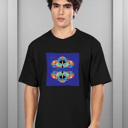 BULLMER Men Coldplay Printed Oversized Casual T-shirt-picture-20