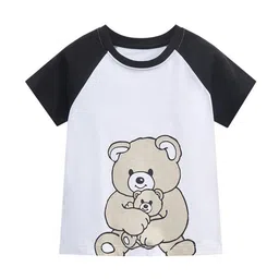 StyleCast Kids White Printed Cotton Regular Fit Round Neck T-shirt-picture-32