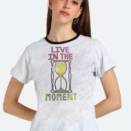 shashvi Women Off White embellished Cotton T-shirt-image-22