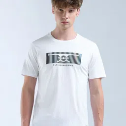Flying Machine Brand Logo Printed Pure Cotton T-shirt-picture-32