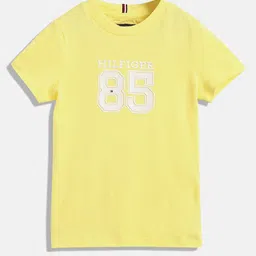 Tommy Hilfiger Boys Typography Printed Pure Cotton T-shirt-picture-41