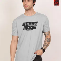 Leotude Men Pack Of 2 Typography Printed Round Neck Oversized T-shirts-image-8