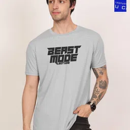 Leotude Men Pack Of 2 Typography Printed Round Neck Oversized T-shirts-image-62