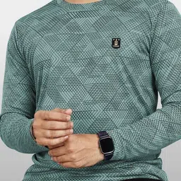 VeBNoR Men Geometric Printed Round Neck Casual T-shirt-picture-15