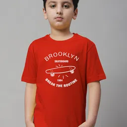 Friskers Boys Typography Printed Pure Cotton T-shirt-picture-34
