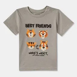 R&B Boys Graphic Printed Round Neck Cotton T-shirt-picture-39