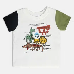 MINI KLUB Boys Typography Printed T-shirt image 1