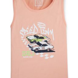 Gini and Jony Boys Graphic Printed Round Neck Sleeveless Cotton T-shirt-picture-1