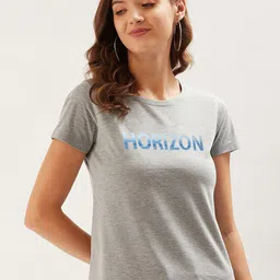ether Grey Typography Printed Pure Cotton T-shirt-image-58
