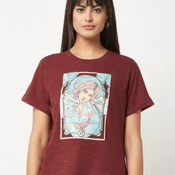 HOUSE OF S Women Graphic Printed Cotton T-shirt-picture-39