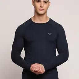 Invincible Stretch Full Sleeve Slim Fit Gym T-shirt-picture-21