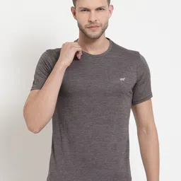 BRACLO Men Grey dryCELL Slim Fit Training or Gym T-shirt-picture-13