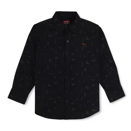 Palm Tree Boys Abstract Printed Regular Fit Cotton Opaque Casual Shirt-image-45