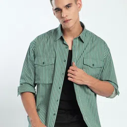 Beyoung Men Striped Shirt-picture-12