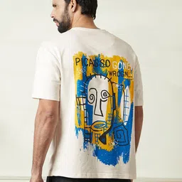 WROGN Men Graphic Printed Round Neck Cotton Relaxed Fit T-shirt-picture-18