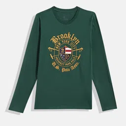 u.s. polo assn. kids U.S.Polo Assn. Kids Boys Green Printed Pure Cotton T-shirt-picture-24