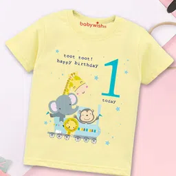Babywish Kids Graphic Printed Cotton T-shirt-image-76