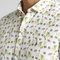 SIMON CARTER LONDON Conversational Printed Opaque Casual Shirt image 2