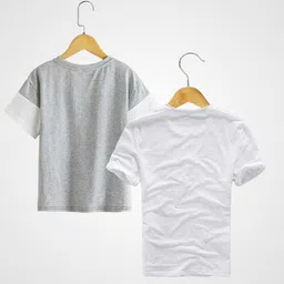 BAESD Boys Pack Of 2 Pure Cotton T-shirts image 5