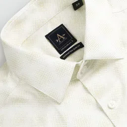 Arrow Men Slim Fit Micro Ditsy Printed Twill Pure Cotton Formal Shirt image 4